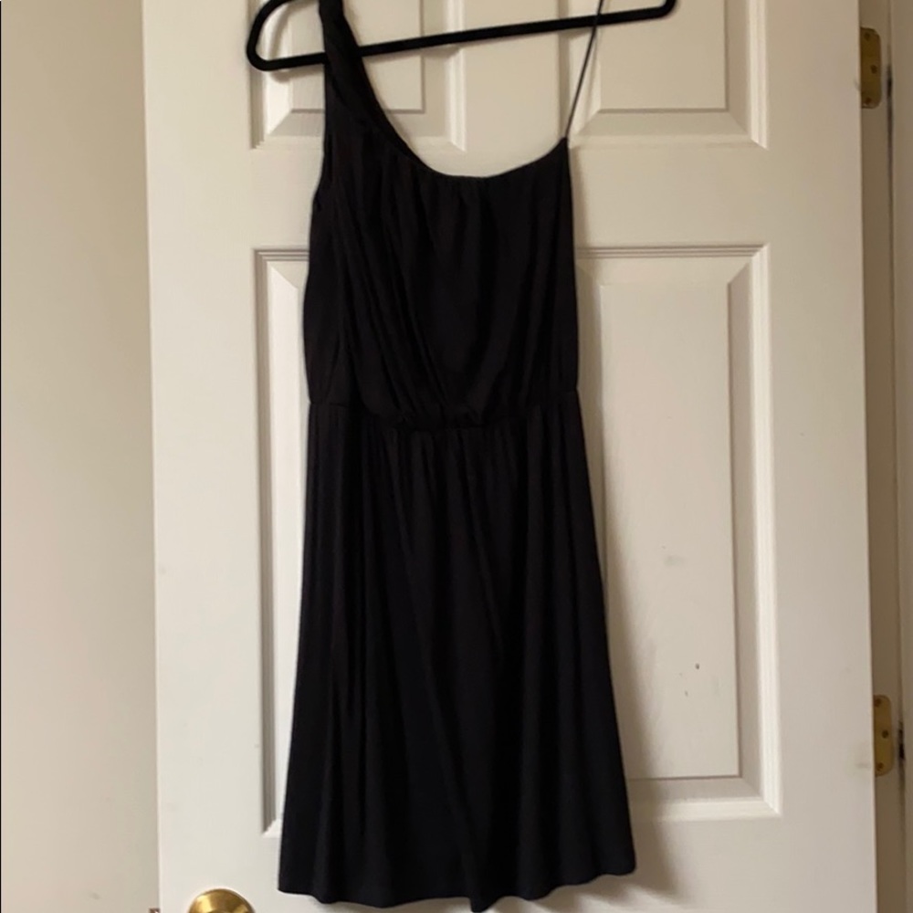 Michael Stars black one shoulder dress